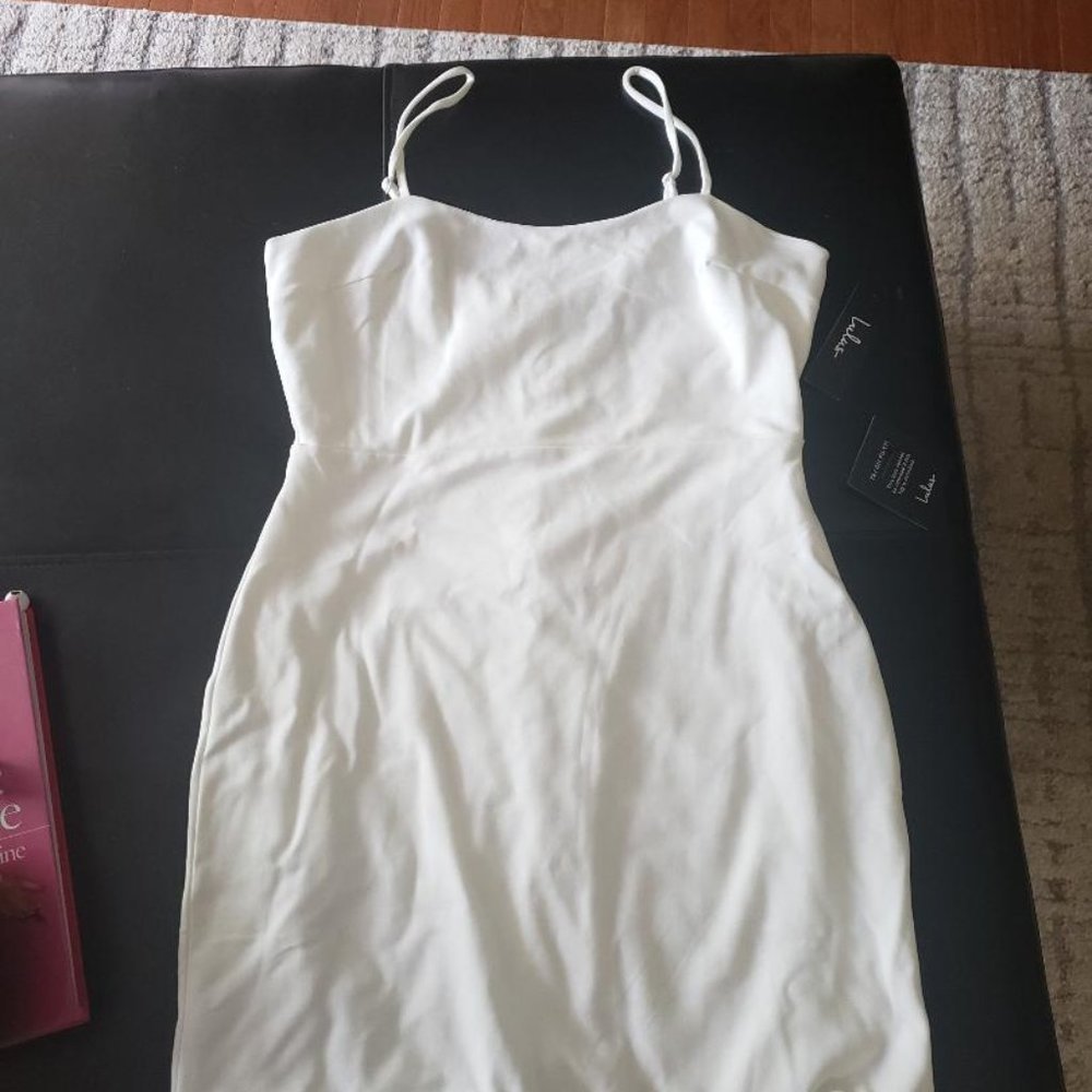 White Lulus party dress
